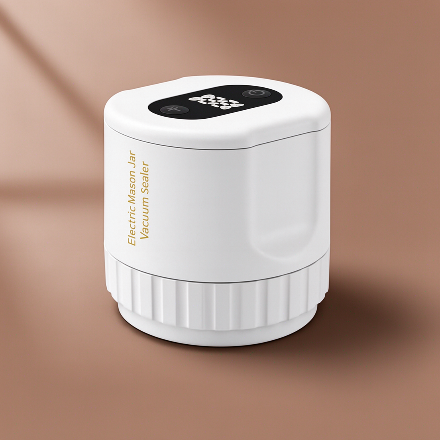 White Mason Jar Vacuum Sealer